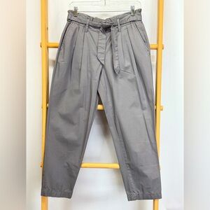 Kenneth Cole NY Gray paperboy waist tapered ankle pants size 8